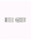 Pendientes ear cuff de 4 bandas - Piercing falso