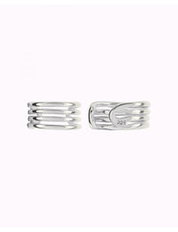 Pendientes ear cuff de 4 bandas - Piercing falso