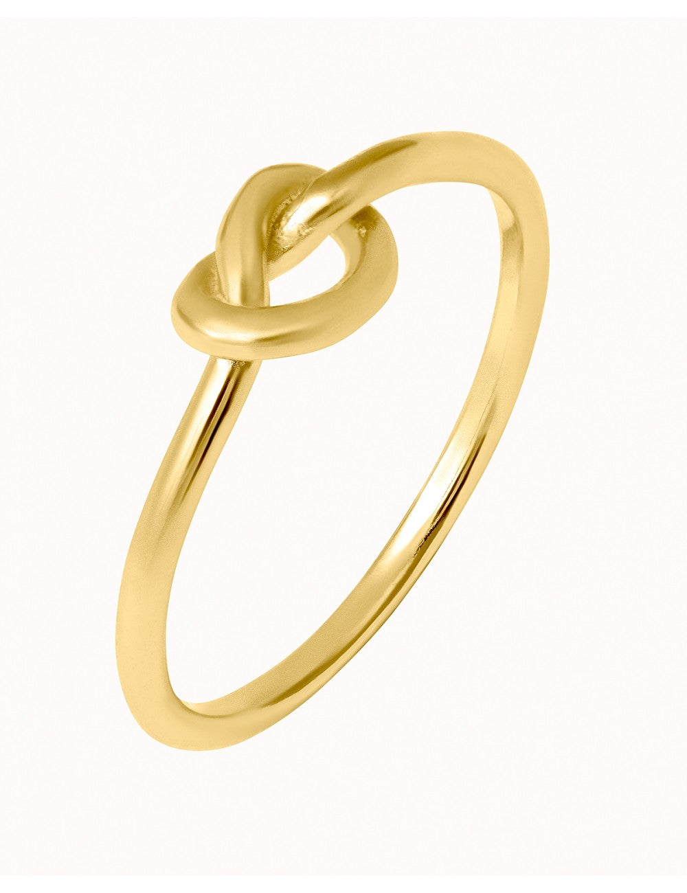 Bague nœud d'amour en forme de cœur