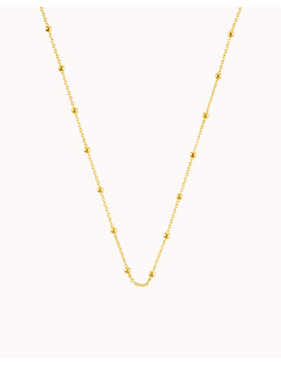 Collar gargantilla de cadena con charms de bolas