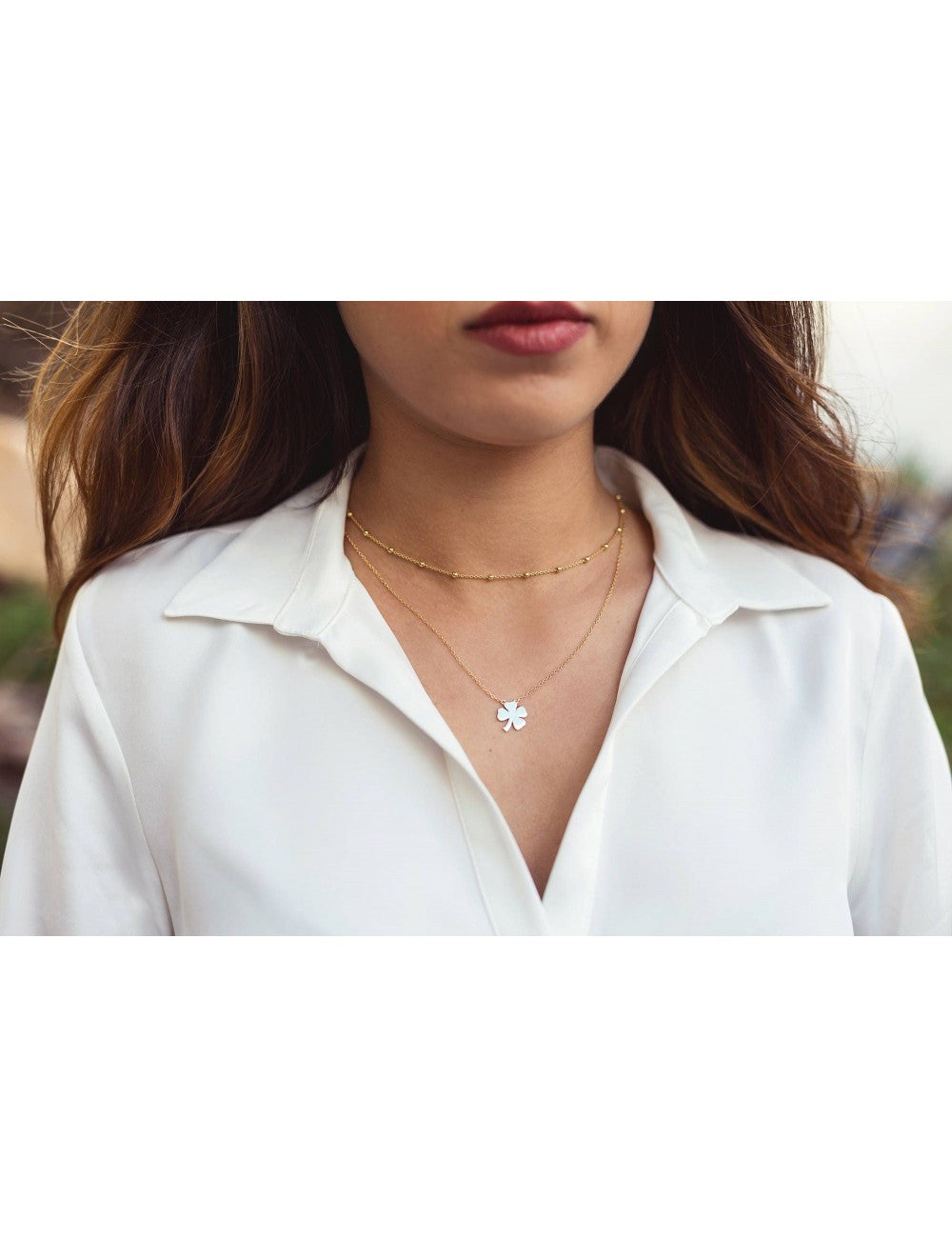 Kettenhalsband mit Kugelanhängern