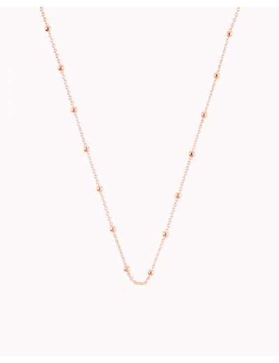 Collar gargantilla de cadena con charms de bolas