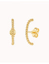 Pendientes stud ear lobe cuff de bolitas