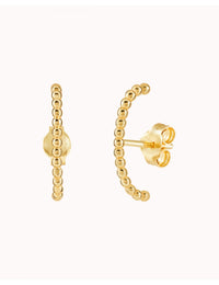 Pendientes stud ear lobe cuff de bolitas