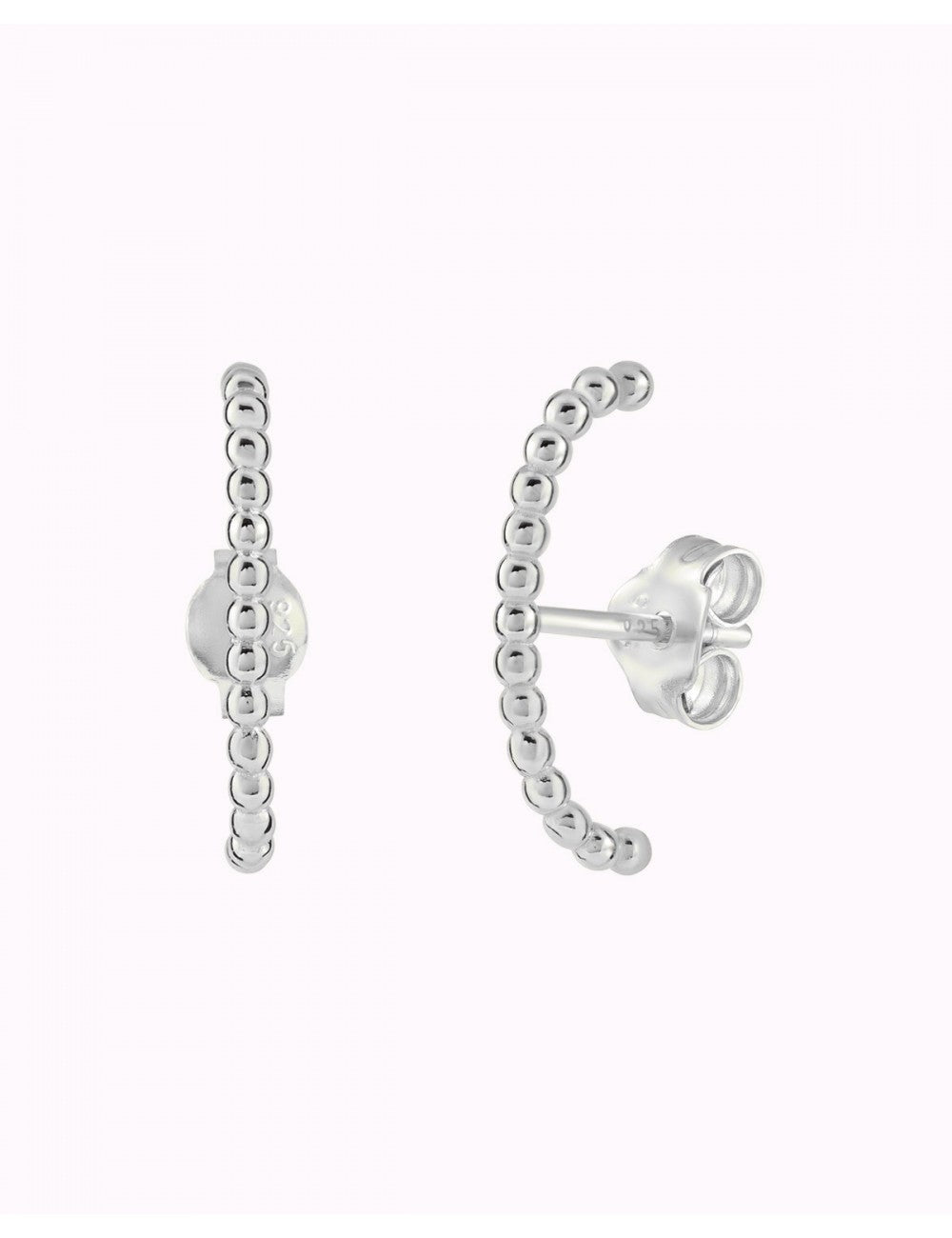 Pendientes stud ear lobe cuff de bolitas