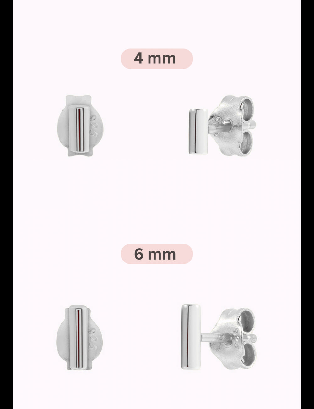 Barbell-Ohrstecker - Zwei Größen verfügbar