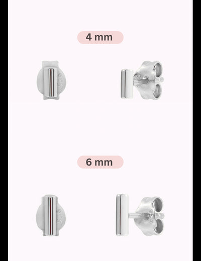 Pendientes stud en forma de barra - Dos tamaños disponibles