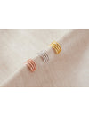 Beaded & Smooth 4 Bands Conch Ear Cuff Earrings