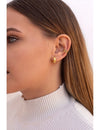 Beaded & Smooth 4 Bands Conch Ear Cuff Earrings