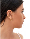 Beaded & Smooth 4 Bands Conch Ear Cuff Earrings