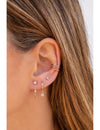 Beaded & Smooth 4 Bands Conch Ear Cuff Earrings