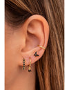 Pendientes stud en forma de mariposa con circonitas en talla marquesa y redonda