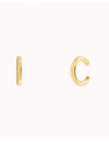 Pendientes chunky conch ear cuff de una banda de plata lisa