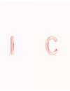 Pendientes chunky conch ear cuff de una banda de plata lisa