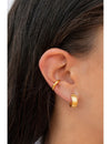 Pendientes chunky conch ear cuff de una banda de plata lisa