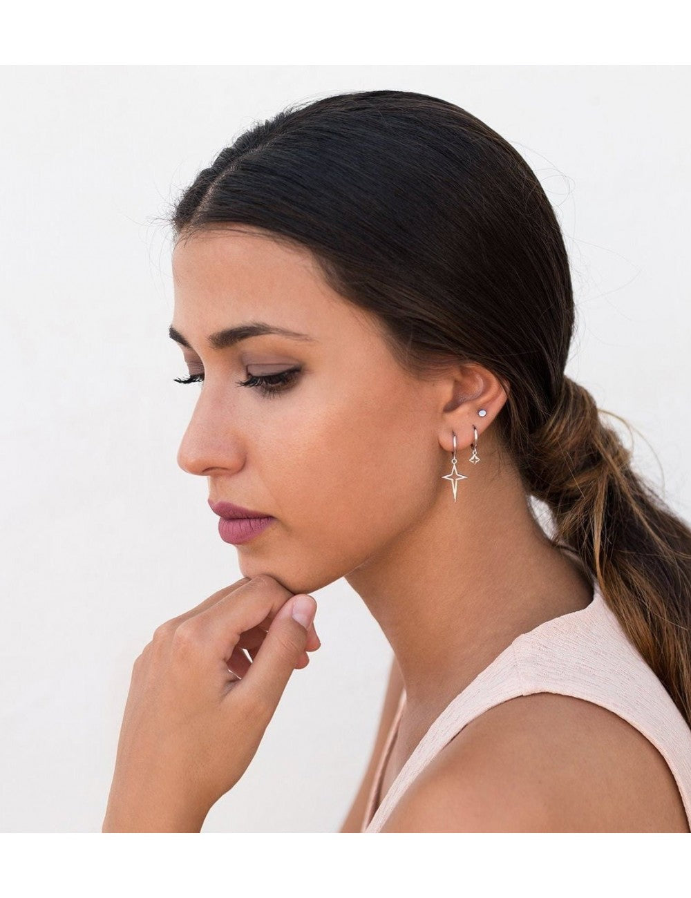 Pendientes stud pequeños en forma de círculo - Tres diámetros disponibles