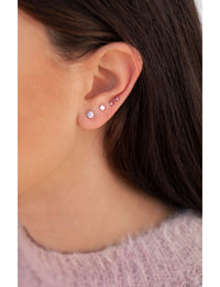 Pendientes stud pequeños en forma de círculo - Tres diámetros disponibles
