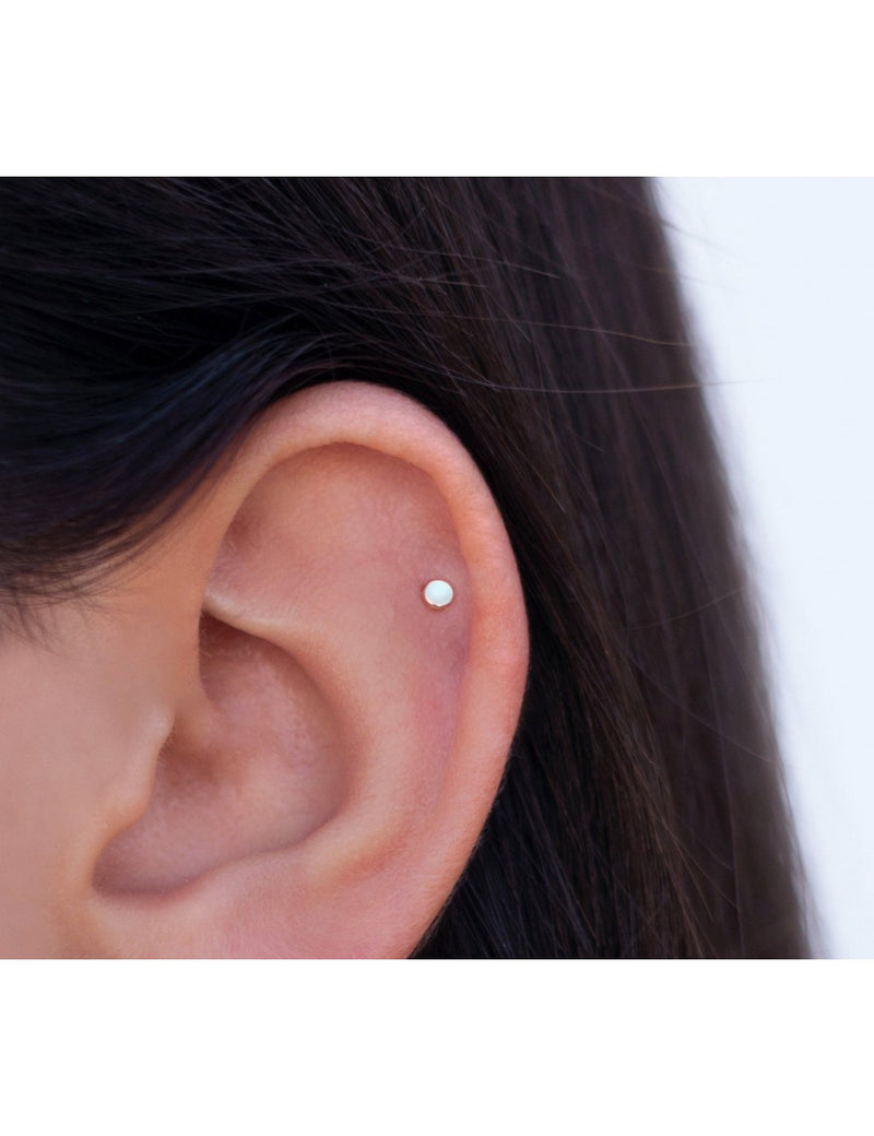 Pendientes stud pequeños en forma de círculo - Tres diámetros disponibles