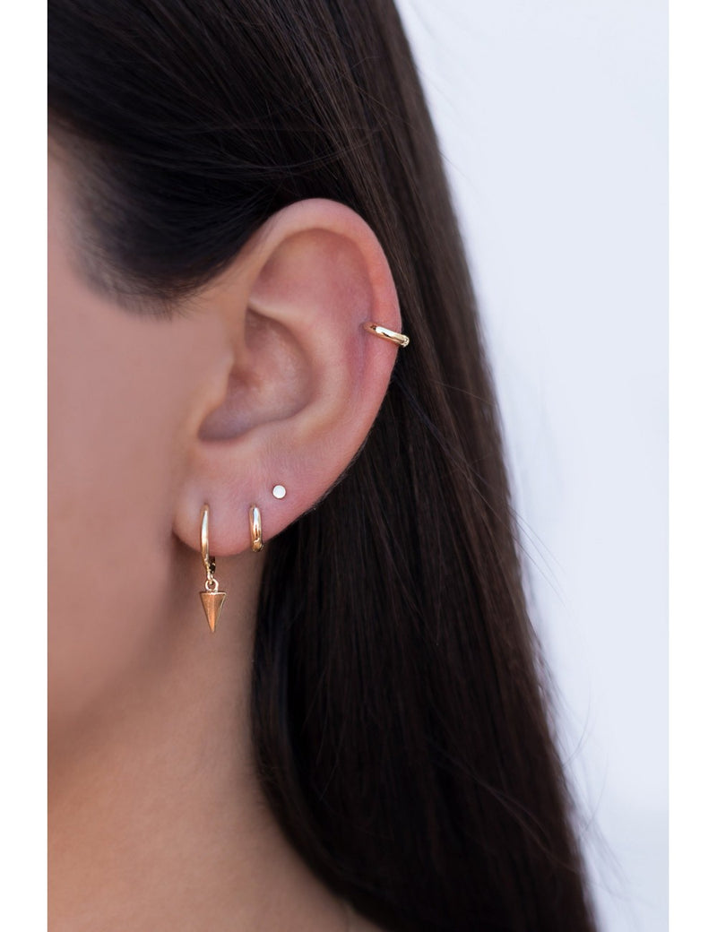 Pendientes stud pequeños en forma de círculo - Tres diámetros disponibles