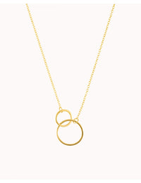 Collier avec pendentif 2 cercles