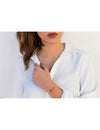 Collier avec pendentif 2 cercles