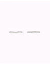 Single Band Smooth Silver Conch Ear Cuff Earrings