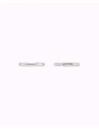 Single Band Smooth Silver Conch Ear Cuff Earrings