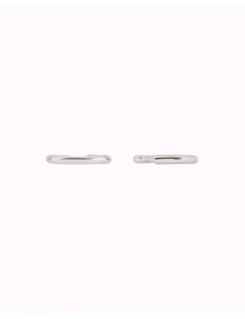 Single Band Smooth Silver Conch Ear Cuff Earrings