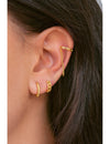 Pendientes conch ear cuff en forma de cadena y cadena colgante