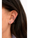 Pendientes conch ear cuff en forma de cadena y cadena colgante