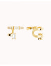 Conch Ear Cuff Ohrringe mit Baguette und Pavé Zirkonia