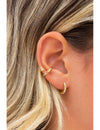 Conch Ear Cuff Ohrringe mit Baguette und Pavé Zirkonia