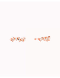 Conch Ear Cuff Ohrringe mit Baguette- und Rundschliff-Zirkonen