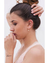 Pendientes ear cuff minimalistas en forma de cruz criss cross