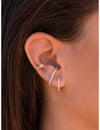 Ohrstecker Ohrläppchen Manschette mit Zirkonen