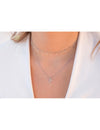 Collar con colgantes en forma de rayo con circonitas y estrella