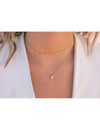 Collar con colgantes en forma de rayo con circonitas y estrella