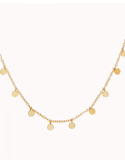 Collar choker con monedas pequeñas