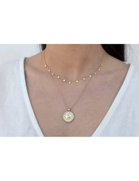 Choker-Halskette mit kleinen Münzen