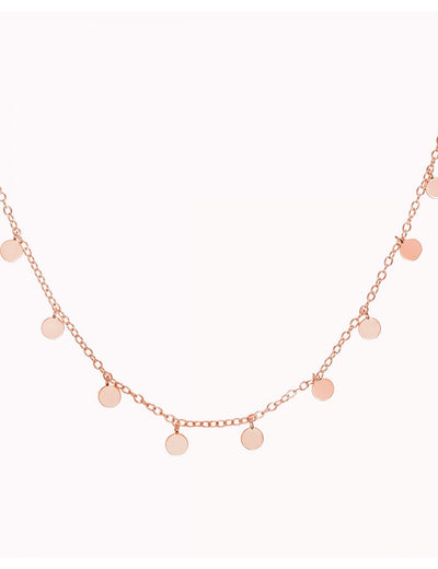 Collar choker con monedas pequeñas