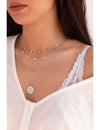 Choker-Halskette mit kleinen Münzen