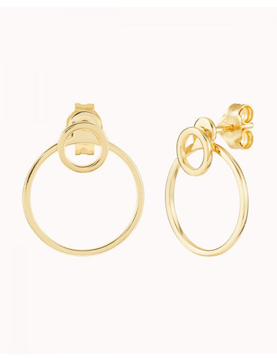 Boucles d'oreilles à double cercle