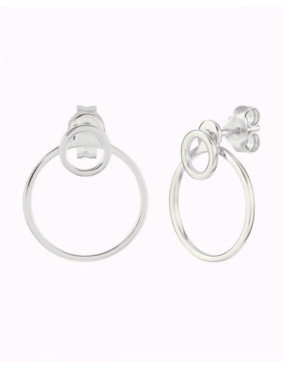 Boucles d'oreilles à double cercle