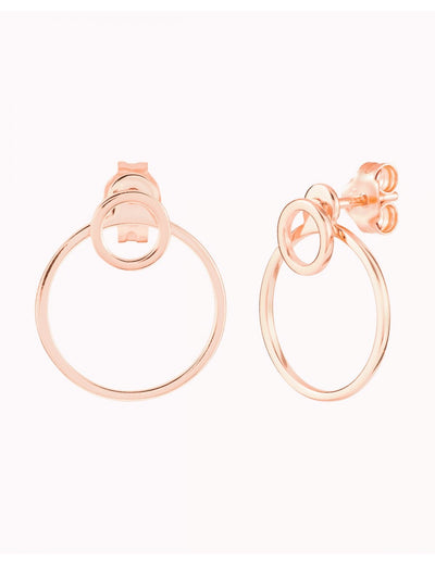 Boucles d'oreilles à double cercle
