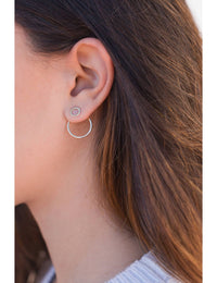 Boucles d'oreilles à double cercle