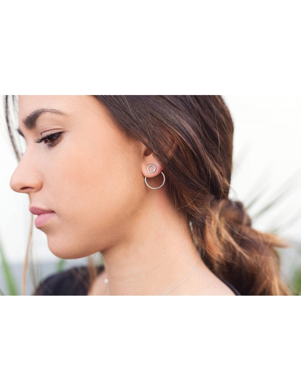 Boucles d'oreilles à double cercle