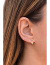 Pendientes ear jacket con bolitas en forma de trébol - 2 tamaños disponibles