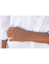 Pulsera de eslabón alargado con charms de circonitas