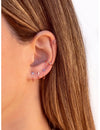Boucles d'oreilles créoles ouvertes en forme de cœur