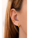 Boucles d'oreilles créoles géométriques hexagonales